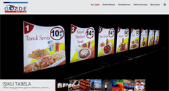 Desktop Screenshot of gozdereklamcilik.com